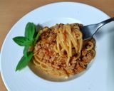 รูปขั้นตอนการทำที่ 5 ของ One Pan Meat Sauce Pasta (สูตรเนื้อหมู)