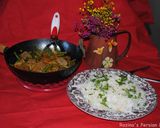 A picture of step 8 of Green Beans Stew With Beef خورشت لوبیا سبز.