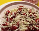 Фото кроку 6 до Смажена полуниця з моцарелою та халвою 🍓.