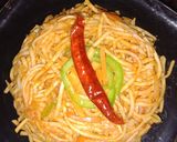 A picture of step 5 of Hakka Noodles.