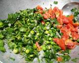 Mutter palak ki sabji recipe step 2 photo