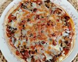 Foto del paso 17 de la receta: Pizza de pollo, berenjena y bacon