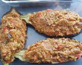 Foto del paso 5 de la receta: Berenjenas rellenas de pisto, lentejas y boulgour