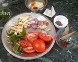 A picture of step 1 of Kadai babycorn.