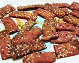 A picture of step 6 of Beetroot Crackers.