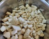 A picture of step 1 of Kaju Katli.