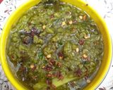 A picture of step 5 of Green Keema.