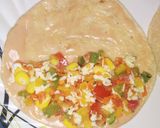 A picture of step 11 of Quesadillas in two different ways (Aloo/ vegetables).