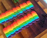 Foto langkah ke 12 dari resep Lidah Kucing Keju Rainbow Ngeju Banget (cookies).