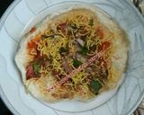 A picture of step 4 of Masala papar chaat.