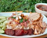 Hình bước làm 2 của món Xôi mặn và canh súp củ dền