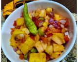 A picture of step 3 of Mango salsa.