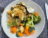 A picture of step 4 of Vegan cauliflower cheeze.