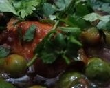 A picture of step 8 of Matar gosht.