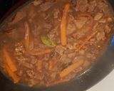 Pas rețetă Carne de vită în sos cremos de lămâie cu orez 2 fotografie