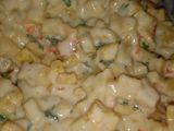 Papas fritas con crema a la provezal