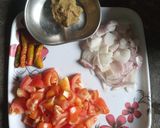 টমেটো- চিংড়ি মাছ দিয়ে গাঠি কচুর দম(tomato chingri mach diye gathi kochur dum recipe in Bengali) রেসিপি ধাপ - 2 ছবি