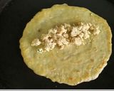 A picture of step 10 of Moong daal ka chila.... super yumm 😊😊😊.