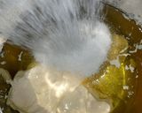 A picture of step 2 of Basbousa.