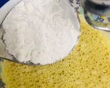 A picture of step 2 of Souffle egg pancakes.