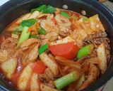 รูปขั้นตอนการทำที่ 4 ของ (อาหารเกาหลี)닭볶음탕 ทักบกกึมทัง แกงไก่เกาหลี #กับแกล้ม