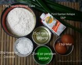 Gambar langkah 1 resipi Kek Pandan Kelapa Gebu.