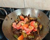 A picture of step 7 of EGGPLANT KABULI CHANA MASALA...