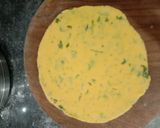 A picture of step 5 of Sarso dain Saag & Makke di roti.