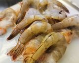 A picture of step 2 of Spaghetti Alfredo with Rosemary Butter Shrimp.