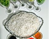 A picture of step 1 of Chinese rice.