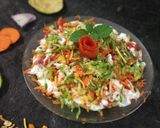 A picture of step 4 of Sprouts tikki dahi chaat.