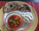 A picture of step 7 of Ricechapati#flourchallenge.