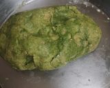 A picture of step 5 of Palak Puri.
