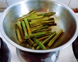 A picture of step 1 of Dhaba style healthy tasty masaledar drumstick sabji.