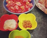 A picture of step 1 of Quick Chicken Karahi.