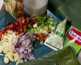 Foto langkah ke 1 dari resep Pepes Tempe Santan.