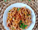 Foto langkah ke 5 dari resep Mie homemade bayam merah giling manual.