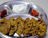 A picture of step 5 of Thalipeeth.