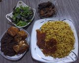 عکس مرحله 5 از دستور 🖇️🦋ماهی سرخ کرده همراه با حشو و رشته پلو و ترشی بادمجون جنوبی👌🏻👍🏻