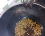 A picture of step 3 of Dahi bhindi.