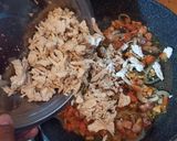 Foto del paso 3 de la receta: Empanadas de tinga de pollo con panceta