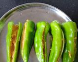 स्टफ्ड मिर्ची (stuffed mirch recipe in Hindi) रेसिपी चरण 3 फोटो