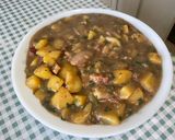 Une image de l'étape 23 de Duo de pommes de terre au lard et bouillon de sanglier.