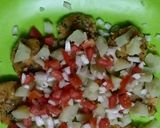 A picture of step 5 of Rice tikki chaat.