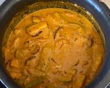 A picture of step 4 of Kaju Turiyanu shakCashew nuts and ridge gourd curry.