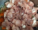 Csopaki aprópecsenye füstölt sonkával 🍲 recept fázis 3 fotója