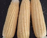 Gambar langkah 1 resipi Jagung Panggang Mentega Pedas Manis.