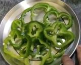 A picture of step 1 of Capcicum Rings.
