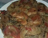 صورة لخطوة 4 من وصفة مقلوبة الدجاج بالبرغل على طريقتي🍛🍗