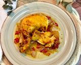 Foto del paso 5 de la receta Pollo en cama de cebolla y pimiento de piquillo en Airfryer